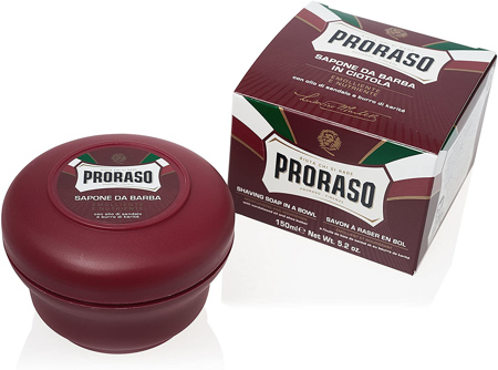 Proraso milo za britje Sapone Da Barbara - Barbe Dure  rdeč