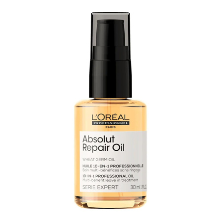 L'oreal 10/1 večnamensko olje za poškodovane lase Loreal Absolut Repair Oil Serie Expert - mini Travel Size 30ml